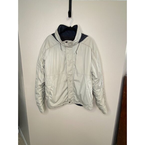 Pacific Trail Mens XL Beige Insulated Hooded Jacket Polyester Blend Lightweight - Picture 1 of 6